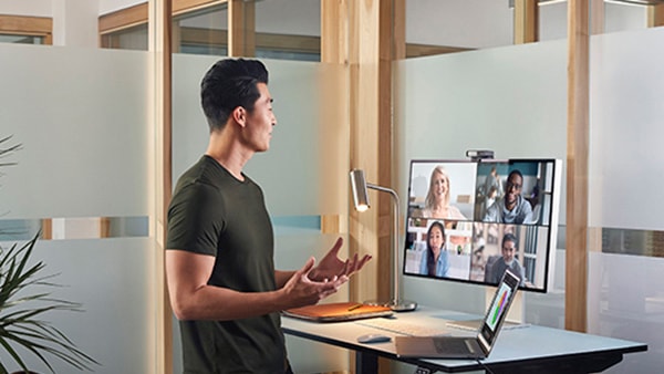 Hybrid work collaboration for education, government, healthcare, manufacturing, and smart buildings